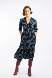 Gardot Womens Printed Midi Dress - - Size: 10