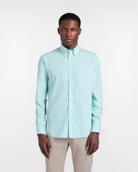 Harmont&blaine camicia a righe regular fit uomo verde chiaro