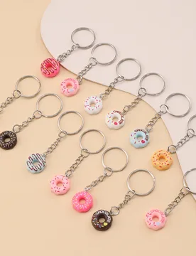 Pcs Resin Donut Keychain Cute Luggage purse Backpack Accessories Key Ring Pendant Birthday Party Gifts - Aliexpress - FashionsVida