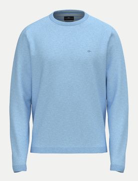 Pullover aus Baumwolle Blau L