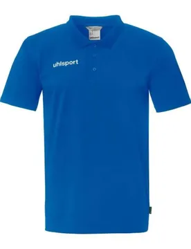 Polo à Manches Courtes Essential Azure Blue / White S