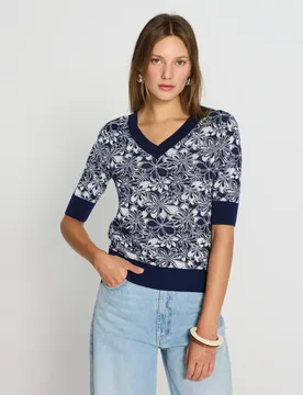 Jersey de mujer cuello pico - Escorpion - FashionsVida