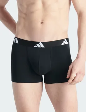 Boxer Active Flex Cotton Underwear (Confezione da 5) M White / Medium Grey Heather / Medium Grey Heather / Black - Adidas - FashionsVida