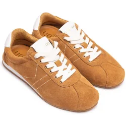 Zapatillas de serraje de mujer con cordones