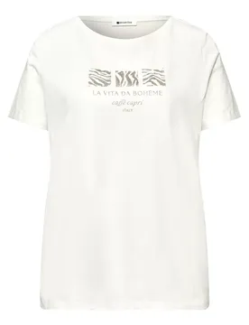 LTD QR basic pearl print shirt female