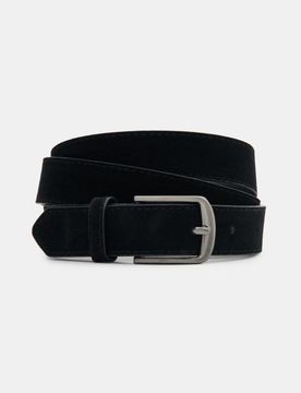 Cintura per pantaloni in simil camoscio - nero