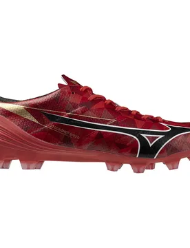 Chaussures De Football Alpha Ii Pro Fg MORELIA 40th Red / Black / Gold EU 43 - Mizuno - FashionsVida