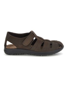 Sandali marroni in vera pelle FD100 42