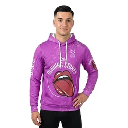 Felpa Con Cappuccio Running Stones Pink 2XS