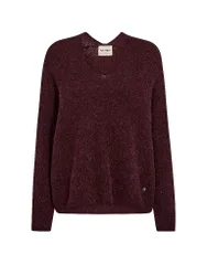 Pullover MMTHORAV rosso scuro S