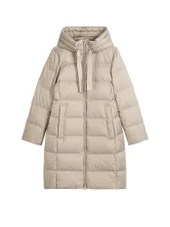 Abrigo acolchado de plumón beige 38