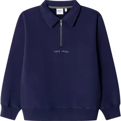 Felpa Con Mezza Zip Charles Navy 14 Anni