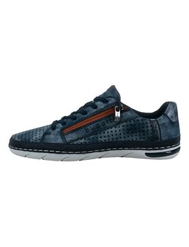 Sneakers blu traforate con zip 321ASG0550004100 42