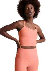 Spacedye Scoop Neck Racer Back Crop Vest Top Blush female