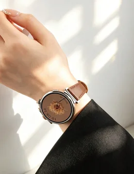 Pieza Correa de reloj inteligente de cuero de microfibra con cintura delgada para mujer, adecuada para 18mm/20mm/22mm, compatible con Samsung Galaxy W - Shein - FashionsVida