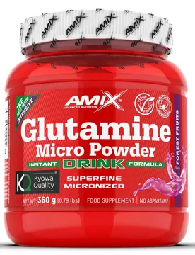 Glutammina Micropolvere Aminoacidi Frutti Di Bosco 360g - Amix - FashionsVida