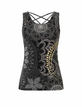 Débardeur de yoga Mauis noir L - Spirit Of Om - FashionsVida
