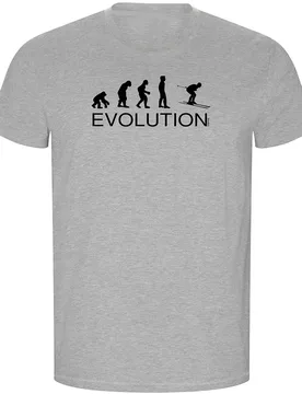 T-shirt à Manches Courtes Evolution Ski Eco Heather Grey S - Kruskis - FashionsVida