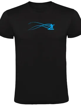 T-shirt à Manches Courtes Snowboarding Estella Black 2XL - Kruskis - FashionsVida