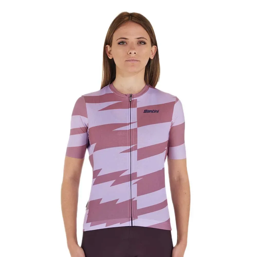 Maglia A Maniche Corte Furia Smart Lilac - Santini - FashionsVida