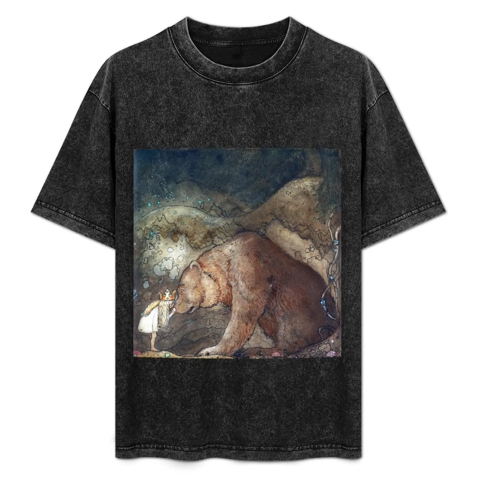 John Bauer Poor little Basse T-Shirt Large Size Loose Casual Tee - Aliexpress - FashionsVida