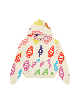 Soft Serve Zip Through Hood - Multi