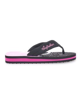 Infradito nere e fucsia con stampa grafica da donna AU24W408 39