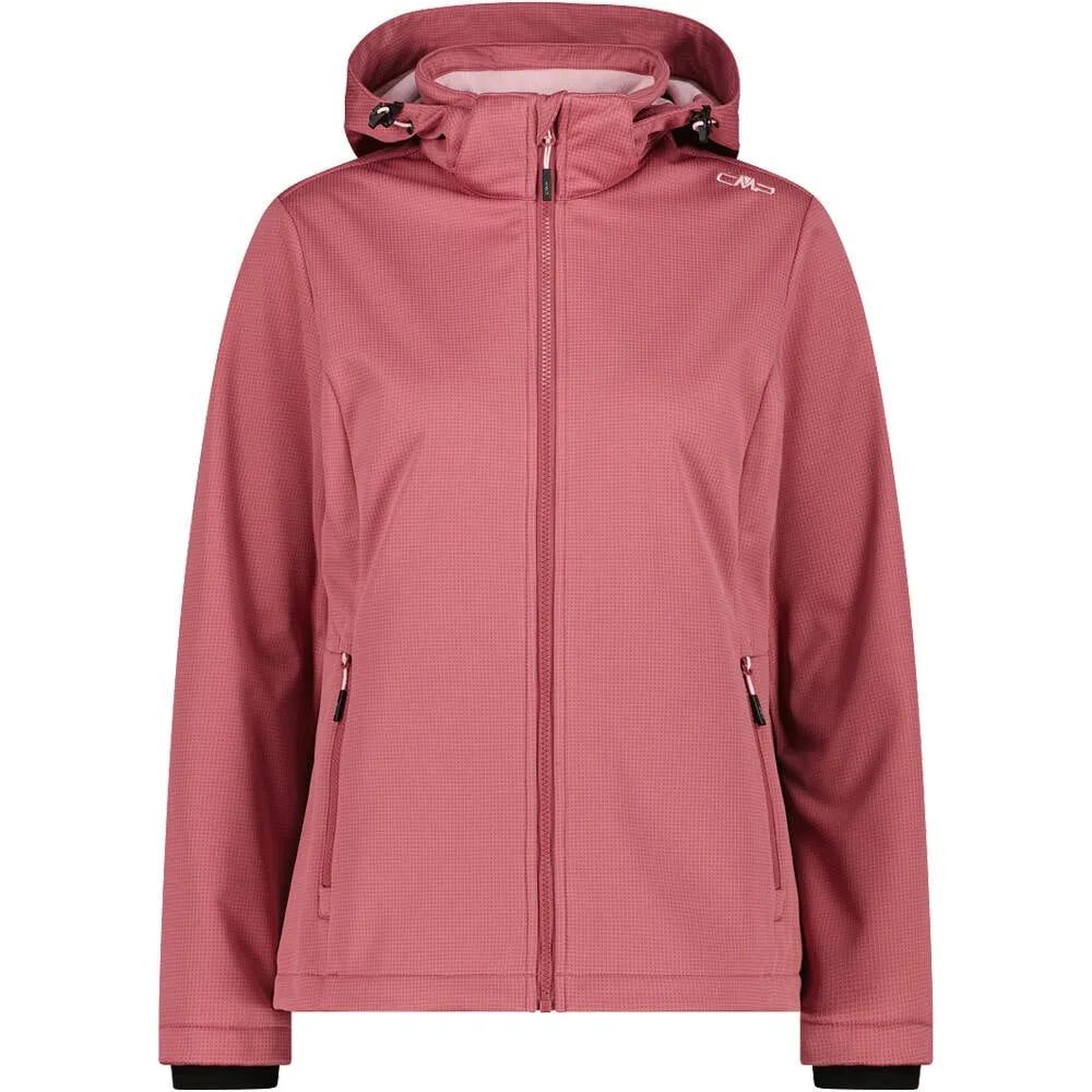 Woman jacket zip hood chaqueta softshell mujer Rosa (42) - CMP - FashionsVida
