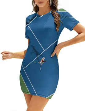 US Tennis Open Short-Sleeved Dress dresses for womens 2026 dresses for women - Aliexpress - FashionsVida