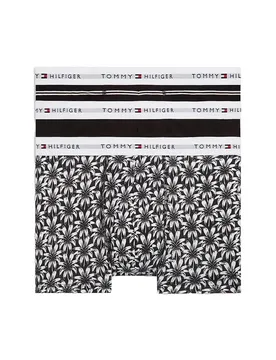 Boxers Um0um03753 Trunk 3 Unità Trm Stpe / Black / Palm Flrl XL