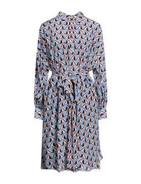 Midi-Kleid Damen Azurblau 34,36 Damen