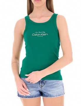 Calvin Klein Top in cotone VERDE L