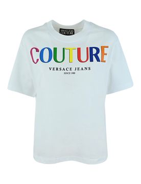 T-shirt in jersey con stampa logo
