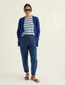 Pure Cotton Longline Cardigan Light Blue female - Seasalt cornwall - FashionsVida
