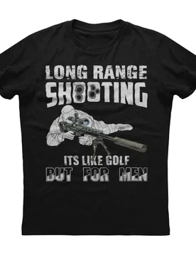 Long Range Shooting It's Like Golf Funny Sniper T-Shirt 100% Cotton O-Neck Summer Short Sleeve Casual Mens T-shirt Size S-3XL - Aliexpress - FashionsVida