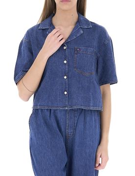 Camicia in jeans BLU S