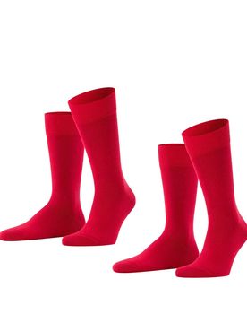 FALKE Calcetines 'Happy' rojo