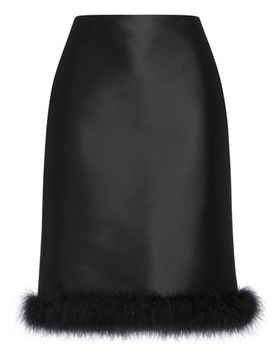 Midi-Rock Damen Schwarz 38 Damen