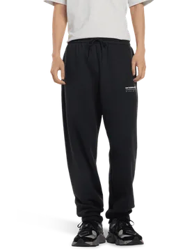 Linear Graphic Pant Uomo - Pantaloni Nero - Taglia S - Jersey di cotone S - New Balance - FashionsVida