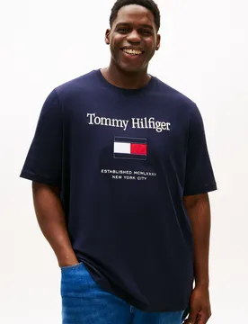 BT-TOMMY EMBRO FLAG TEE-B male