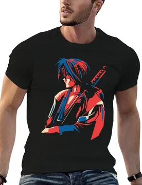 Rurouni Kenshin Retro Vintage ANIME CARTOON MANGA T-Shirt printed t shirts for man anime tshirt t shirt custom print T-shirt - Aliexpress - FashionsVida