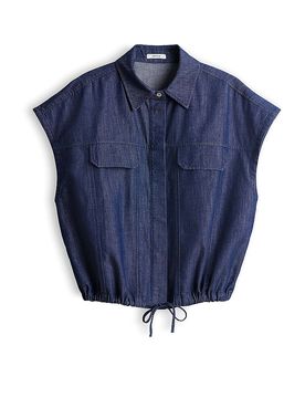 Blusa camisera FULISMA azul oscuro 44