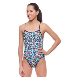 Origami Thin Strap Swimsuit Multicolor 2XL Women
