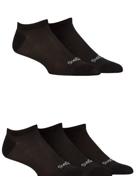 Mens 5 Pair Bamboo Mesh Trainer Socks Black 7-11 Mens - Black - Size: 7-11 Mens - SockShop - FashionsVida