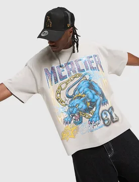 Panther T-Shirt - Herren, Grau - male - Size: XS - MERCIER - FashionsVida