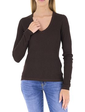 Maglia in lurex LIU JEANS MARRONE L