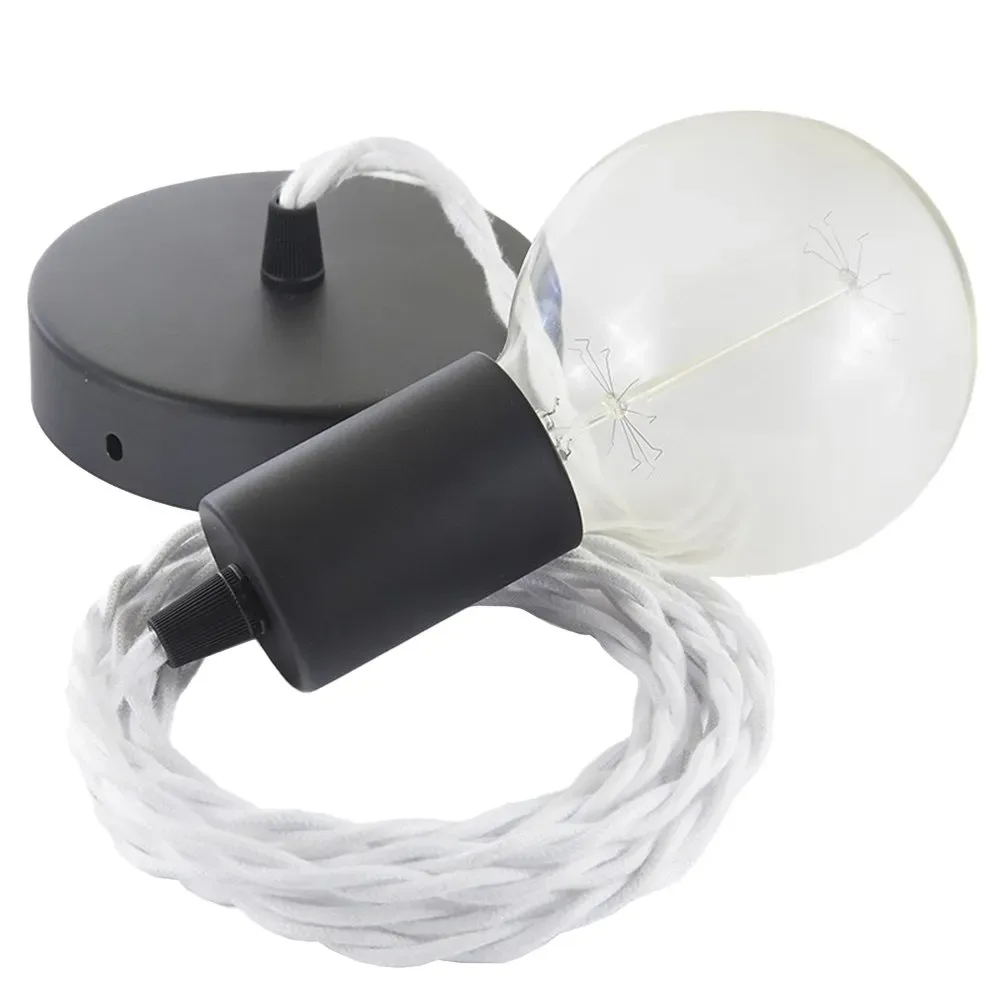 Cables Suspension Luminaire Tc01 2 M White / Black One Size - Creative - FashionsVida