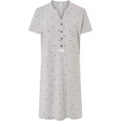 Camisón de mujer corto de manga corta estampado