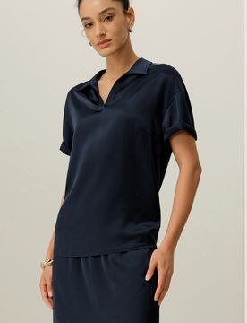 Donna Polo Seta Charmeuse Lavabile XL