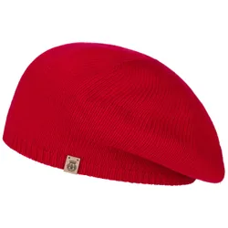 Beret with Cashmere by - dark red - Damen - Size: One Size